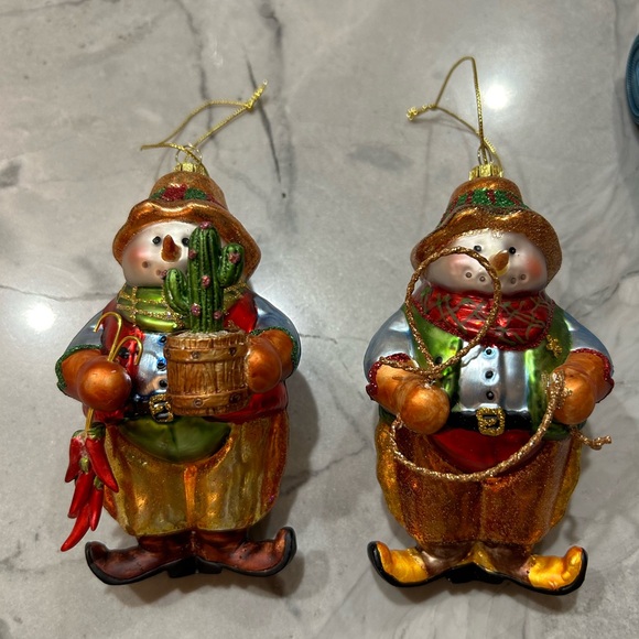 🎄🎄Christmas Tree Ornaments Fabulous multicolored snowmen brothers 😊🎄🎄🎄🎄 - Picture 8 of 8